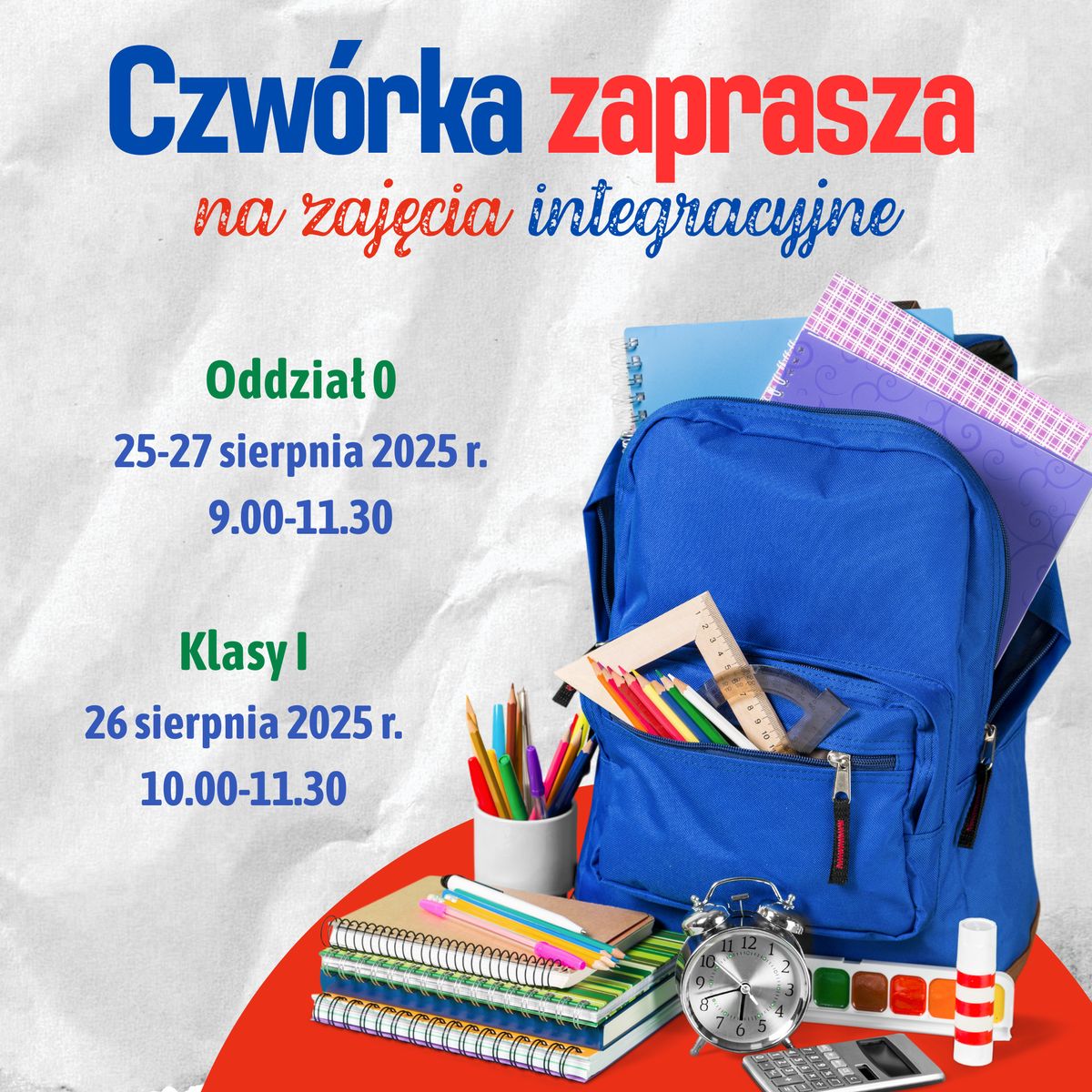 informacja o&nbsp;zajęciach integracyjnych