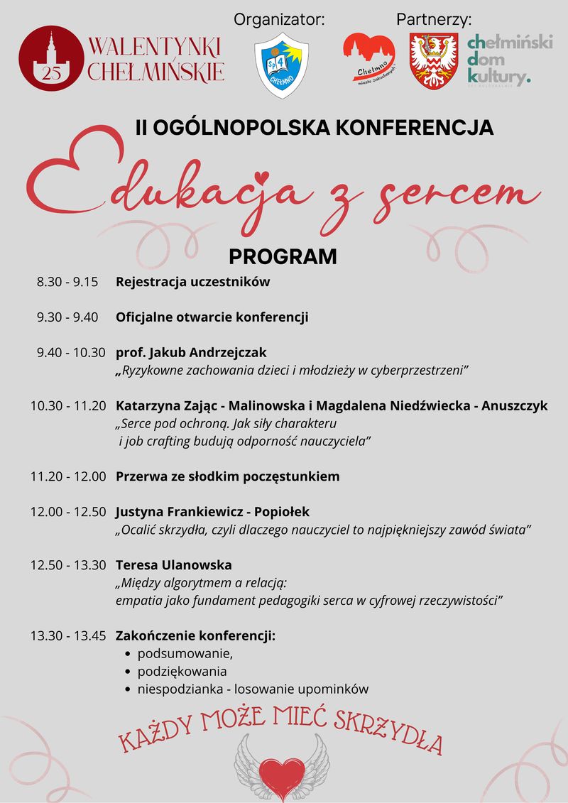 program konferencji Edukacja z sercem